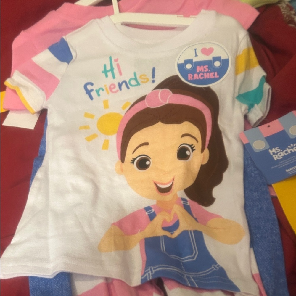 NWT Sz 3t ms Rachel 4 pc cotton Pantset